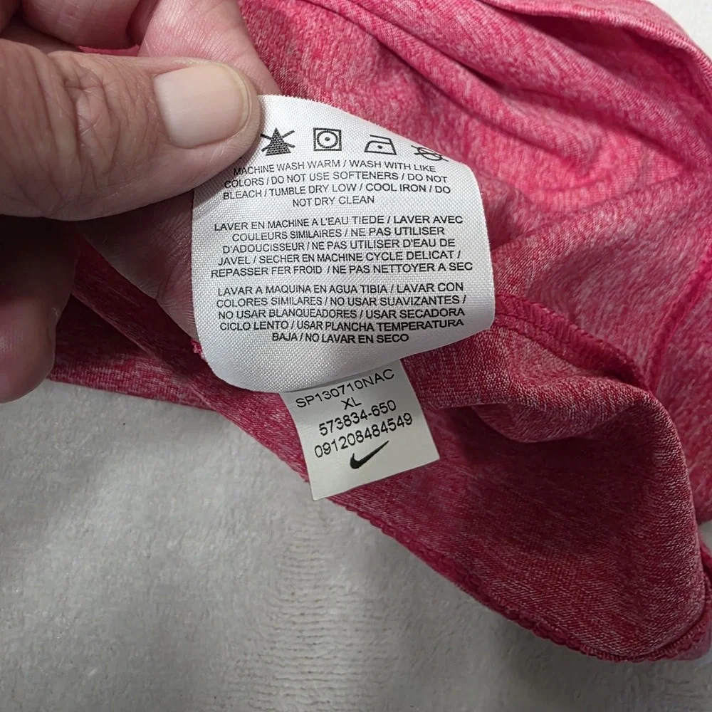 Nike Golf‎ Tour Performance Polo Shirt XL Light Red Pink Heather Stretch Casual